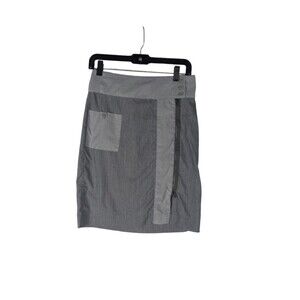 Royal Robbins Skirt 2 Women's Gray Zipper Detail Front Pocket Nylon Straight